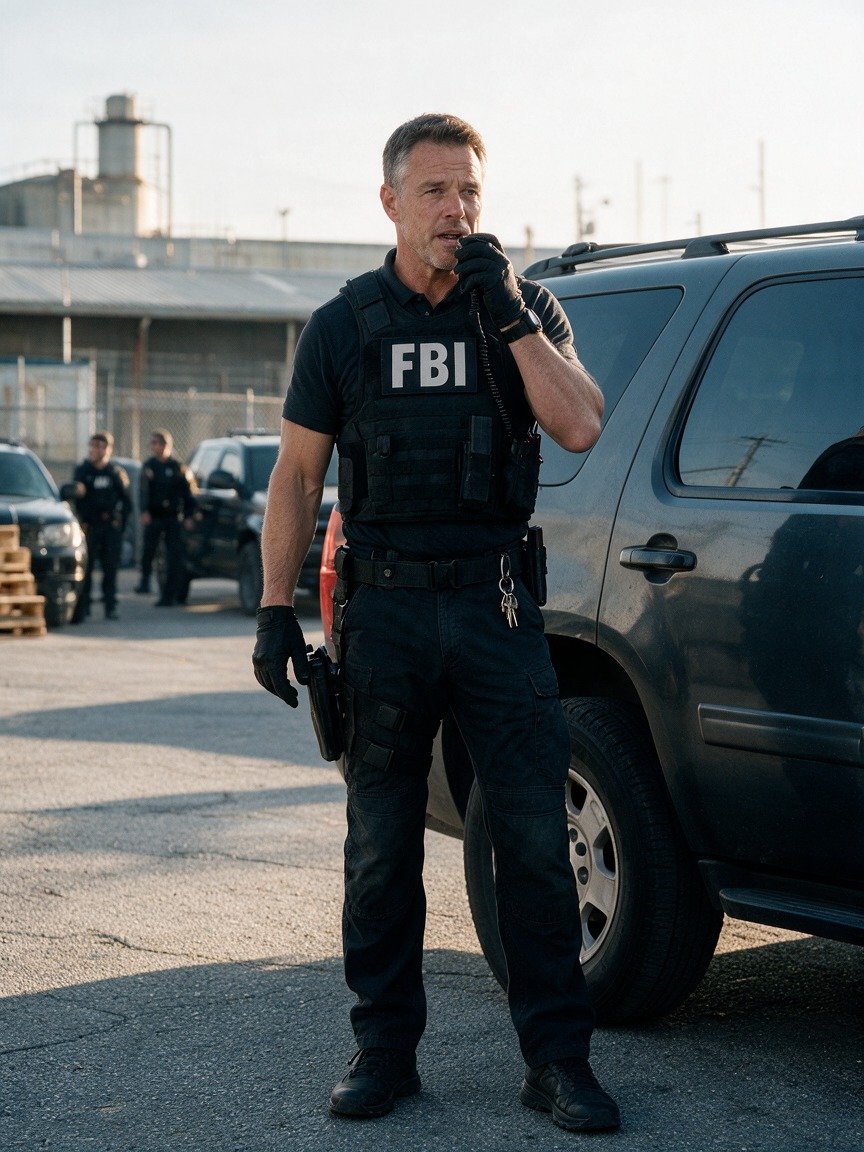Fred in FBI tactical gear